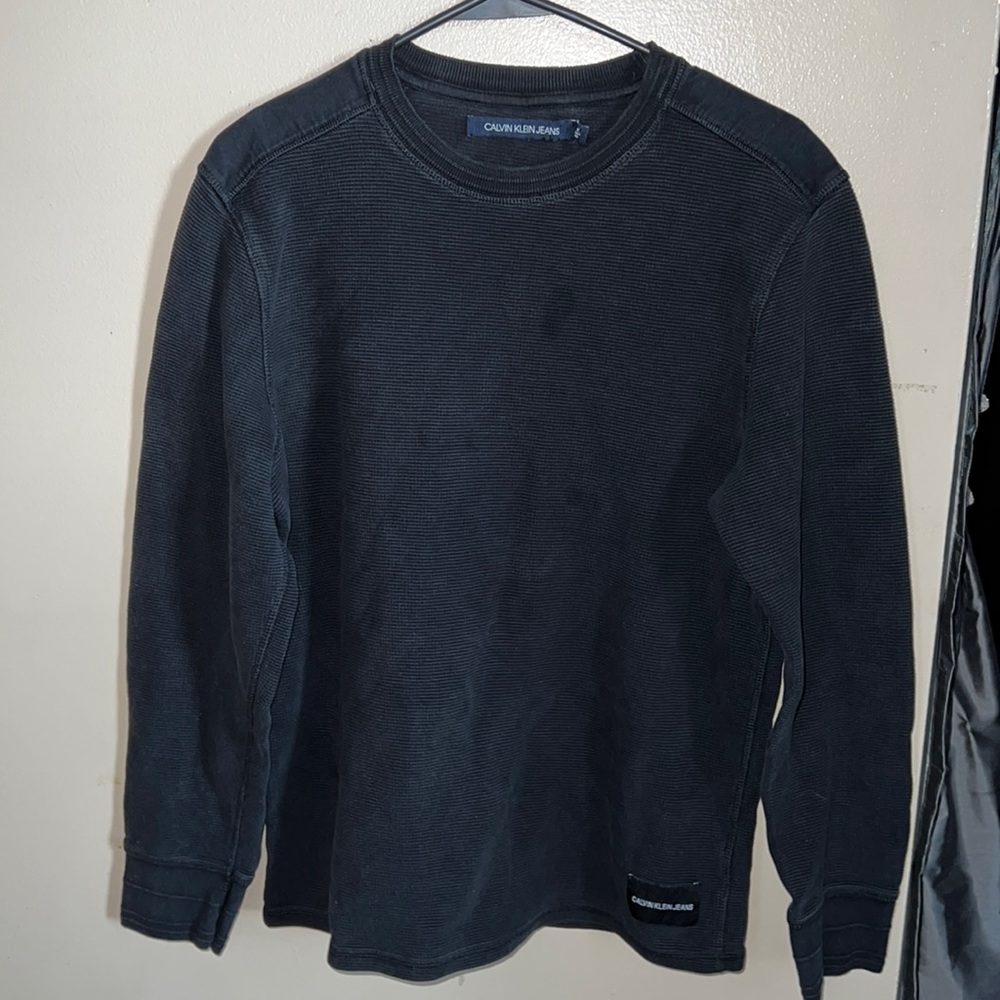 Calvin Klein jeans men’s waffle knit thermal pullover